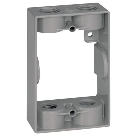 weatherproof electrical outlet box extension|single gang electrical box extender.